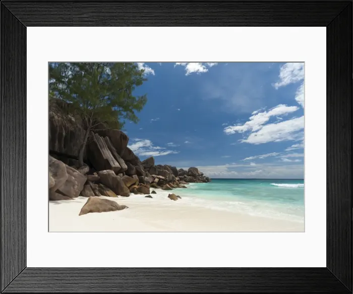 Framed Print : Grand Anse beach, La Digue, Seychelles, Indian Ocean, Africa Framed Print : Grand Anse beach, La Digue, Seychelles, Indian Ocean, Africa