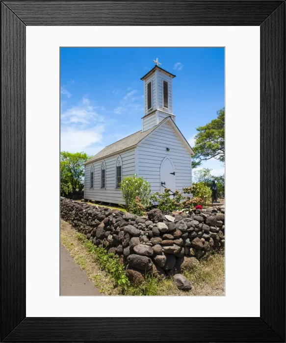 Framed Print : St. Josephs church, island of Molokai, Hawaii, United States of America, Pacific Framed Print : St. Josephs church, island of Molokai, Hawaii, United States of America, Pacific