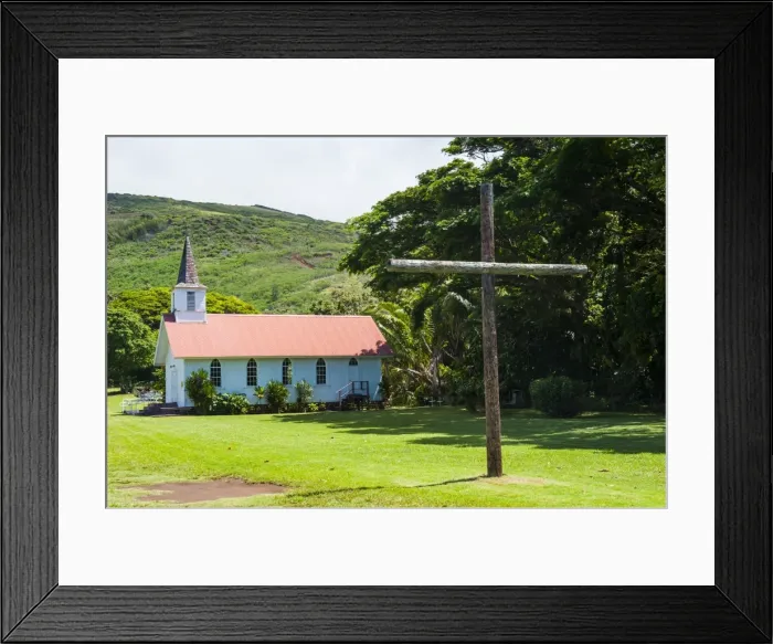 Framed Print : Our Lady of Seven Sorrows church, island of Molokai, Hawaii, United States of America, Pacific Framed Print : Our Lady of Seven Sorrows church, island of Molokai, Hawaii, United States of America, Pacific