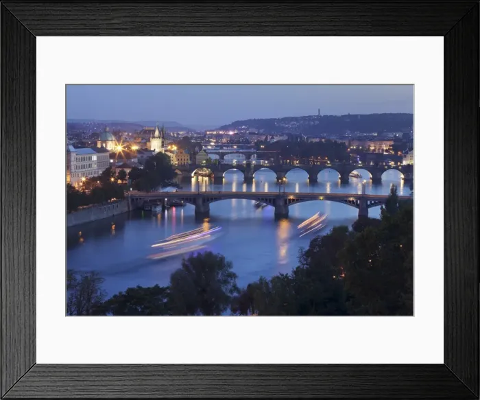 Framed Print : Bridges over the Vltava River including Charles Bridge and the Old Town Bridge Tower, UNESCO World Heritage Site, Prague, Czech Republic, Europe Framed Print : Bridges over the Vltava River including Charles Bridge and the Old Town Bridge Tower, UNESCO World Heritage Site, Prague, Czech Republic, Europe