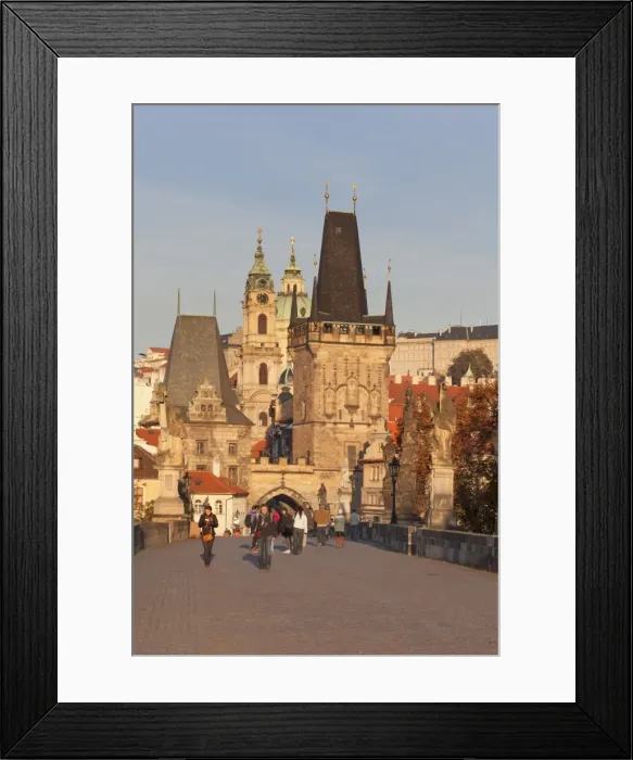 Framed Print : Charles Bridge and Mala Strana Bridge Tower in morning light, UNESCO World Heritage Site, Prague, Bohemia, Czech Republic, Europe Framed Print : Charles Bridge and Mala Strana Bridge Tower in morning light, UNESCO World Heritage Site, Prague, Bohemia, Czech Republic, Europe