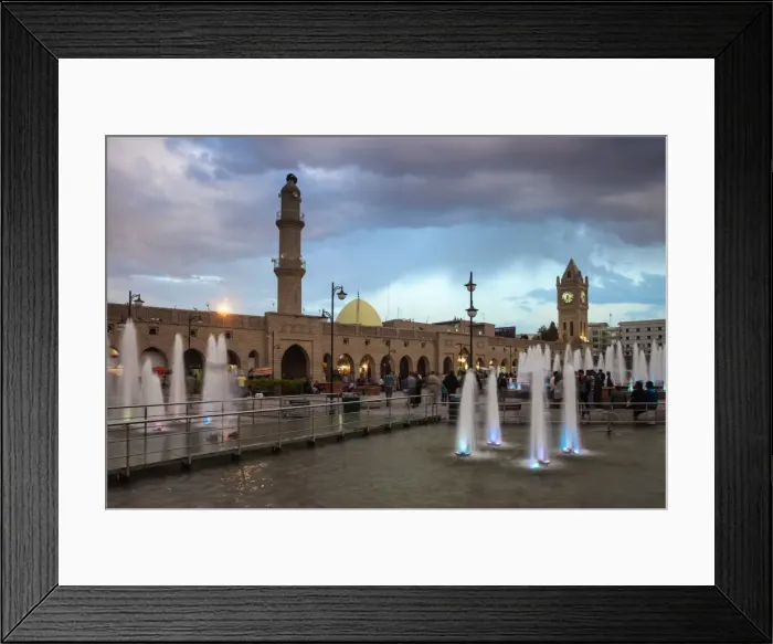 Framed Print : Shar Park, Clock tower and Qaysari Bazaars, Erbil, Kurdistan, Iraq, Middle East Framed Print : Shar Park, Clock tower and Qaysari Bazaars, Erbil, Kurdistan, Iraq, Middle East