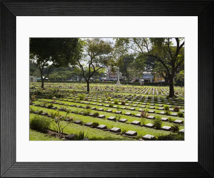 Framed Print : Kanchanaburi War War 2 Cemetery, Kanchanaburi, Central Thailand, Thailand, Southeast Asia, Asia Framed Print : Kanchanaburi War War 2 Cemetery, Kanchanaburi, Central Thailand, Thailand, Southeast Asia, Asia