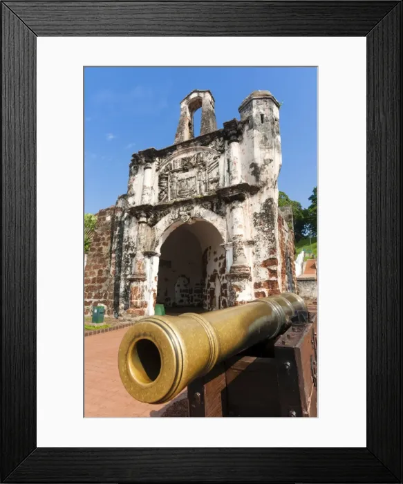 Framed Print : Cannon at Porta de Santiago, Melaka (Malacca), UNESCO World Heritage Site, Melaka State, Malaysia, Southeast Asia, Asia Framed Print : Cannon at Porta de Santiago, Melaka (Malacca), UNESCO World Heritage Site, Melaka State, Malaysia, Southeast Asia, Asia