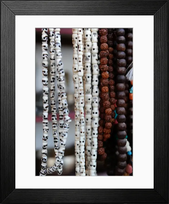 Framed Print : Buddhist prayer beads, Dharamsala, Himachal Pradesh, India, Asia Framed Print : Buddhist prayer beads, Dharamsala, Himachal Pradesh, India, Asia