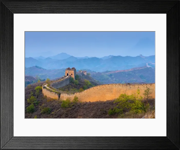 Framed Print : Gubeikou to Jinshanling section of the Great Wall of China, UNESCO World Heritage Site, Miyun County, Beijing Municipality, China, Asia