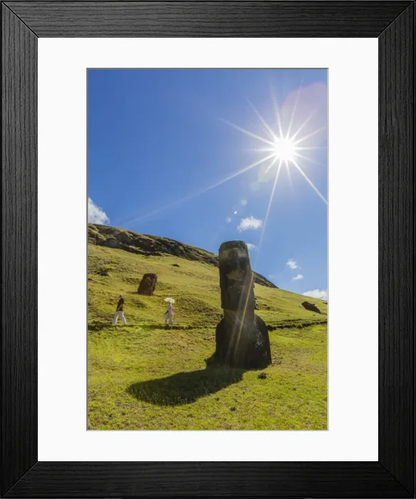 Framed Print : Rano Raraku, the quarry site for all moai statues on Easter Island (Isla de Pascua) (Rapa Nui), UNESCO World Heritage Site, Chile, South America Framed Print : Rano Raraku, the quarry site for all moai statues on Easter Island (Isla de Pascua) (Rapa Nui), UNESCO World Heritage Site, Chile, South America