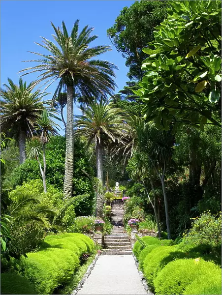 Neptunes Steps, Abbey Gardens, Isle of Tresco, Isles of Scilly, United Kingdom, Europe