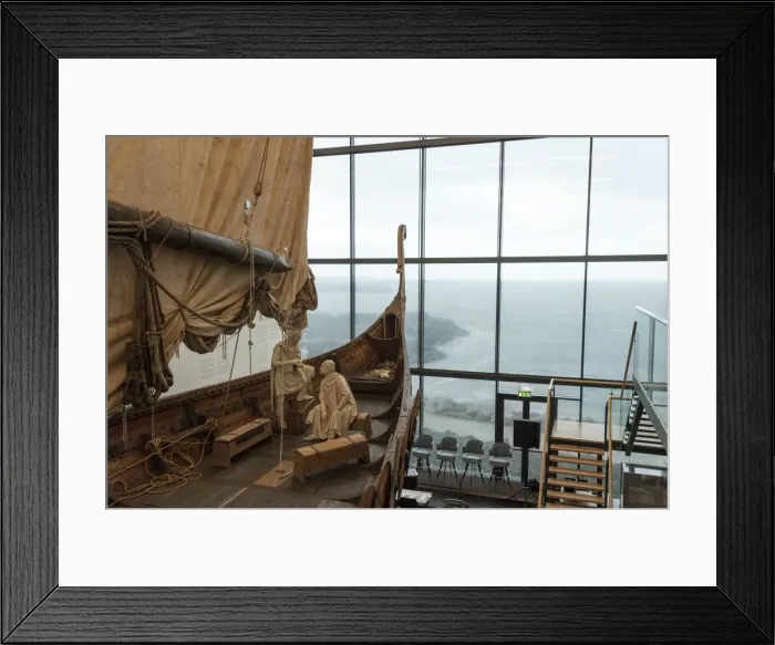 Framed Print : Vikingaheimar, home of the Viking Ship Islendingur, Keflavik, Reykjanes Peninsula, Iceland. Polar Regions Framed Print : Vikingaheimar, home of the Viking Ship Islendingur, Keflavik, Reykjanes Peninsula, Iceland. Polar Regions