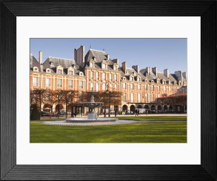 Framed Print : Place des Voges, the oldest planned square in Paris, Marais district, Paris, France, Europe Framed Print : Place des Voges, the oldest planned square in Paris, Marais district, Paris, France, Europe