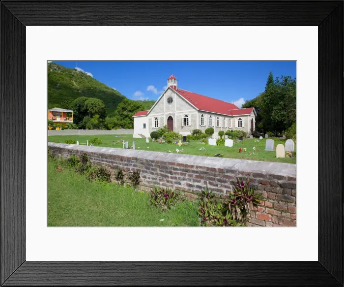 Framed Print : St. Pauls Anglican Church near St. Johns, Antigua, Leeward Islands, West Indies, Caribbean, Central America Framed Print : St. Pauls Anglican Church near St. Johns, Antigua, Leeward Islands, West Indies, Caribbean, Central America