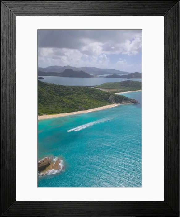 Framed Print : View over Hawksbill Bay, Antigua, Leeward Islands, West Indies, Caribbean, Central America Framed Print : View over Hawksbill Bay, Antigua, Leeward Islands, West Indies, Caribbean, Central America