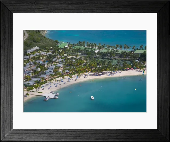 Framed Print : View of Mamora Bay and St. James Club, Antigua, Leeward Islands, West Indies, Caribbean, Central America