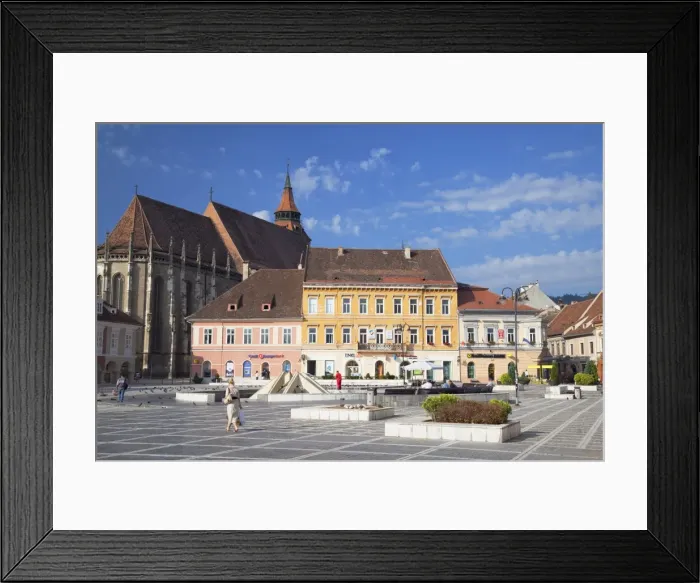 Framed Print : Black Church in Piata Sfatului, Brasov, Transylvania, Romania, Europe Framed Print : Black Church in Piata Sfatului, Brasov, Transylvania, Romania, Europe