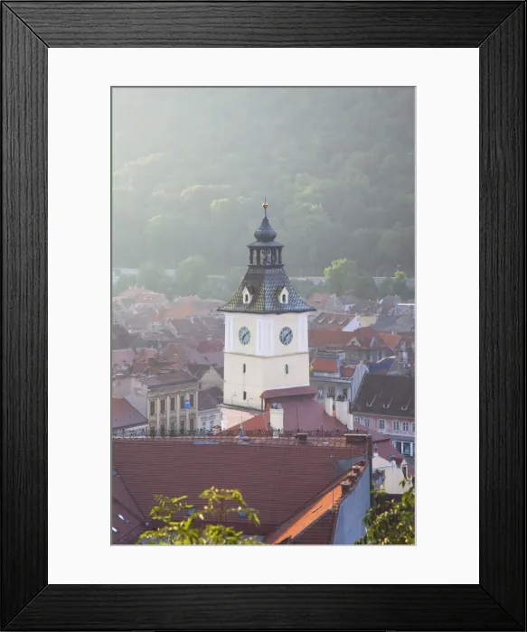 Framed Print : View of Council House in Piata Sfatului at dawn, Brasov, Transylvania, Romania, Europe Framed Print : View of Council House in Piata Sfatului at dawn, Brasov, Transylvania, Romania, Europe