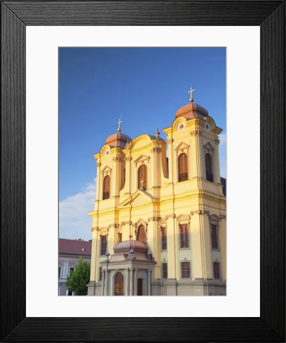 Framed Print : Roman Catholic Cathedral in Piata Unirii, Timisoara, Banat, Romania, Europe Framed Print : Roman Catholic Cathedral in Piata Unirii, Timisoara, Banat, Romania, Europe