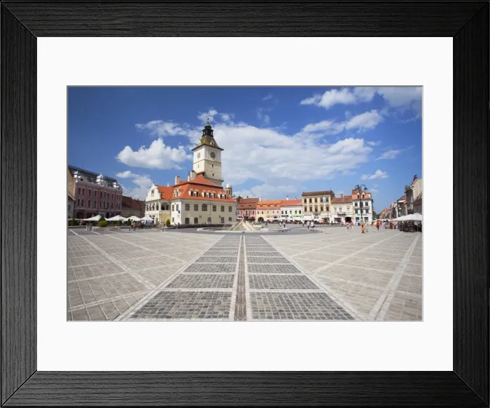 Framed Print : Council House in Piata Sfatului, Brasov, Transylvania, Romania, Europe Framed Print : Council House in Piata Sfatului, Brasov, Transylvania, Romania, Europe