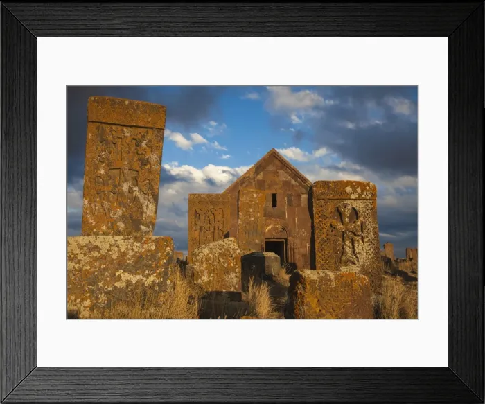 Framed Print : Khachkars at Noratus cemetery, Lake Seven, Armenia, Central Asia, Asia Framed Print : Khachkars at Noratus cemetery, Lake Seven, Armenia, Central Asia, Asia