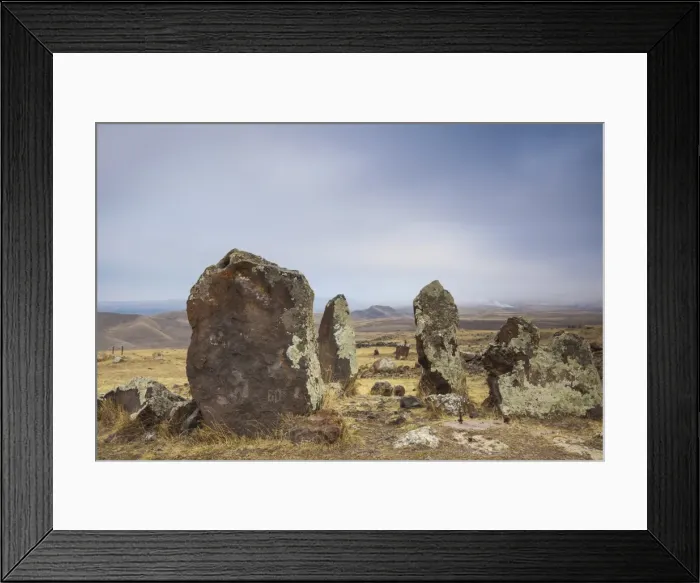 Framed Print : Ancient tombs, Zorats Karer (Karahundj) (Carahunge) (speaking stones), Sisian, Armenia, Central Asia, Asia Framed Print : Ancient tombs, Zorats Karer (Karahundj) (Carahunge) (speaking stones), Sisian, Armenia, Central Asia, Asia