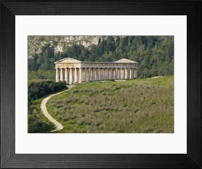 Framed Print : Greek temple, Segesta, Trapani District, Sicily, Italy, Europe Framed Print : Greek temple, Segesta, Trapani District, Sicily, Italy, Europe