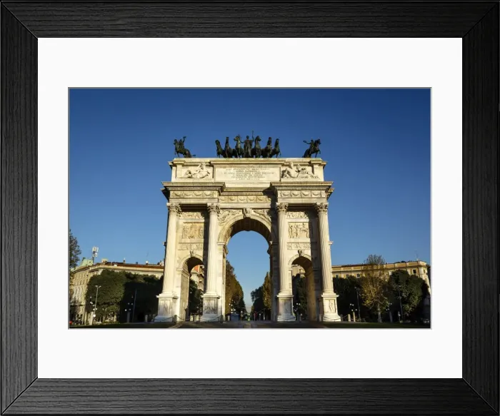 Framed Print : The Arch of Peace (Arco della Pace), at Sempione Park, Milan, Lombardy, Italy, Europe