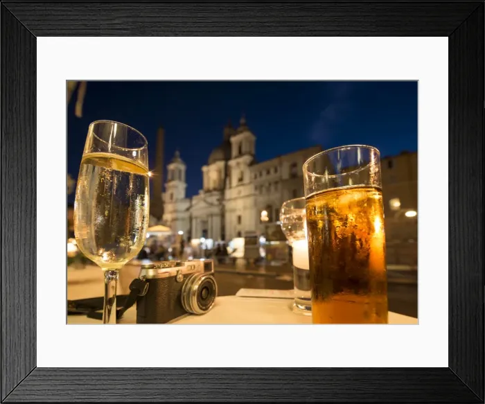 Framed Print : Cocktails on a restaurant table, Piazza Navona, Rome, Lazio, Italy, Europe Framed Print : Cocktails on a restaurant table, Piazza Navona, Rome, Lazio, Italy, Europe