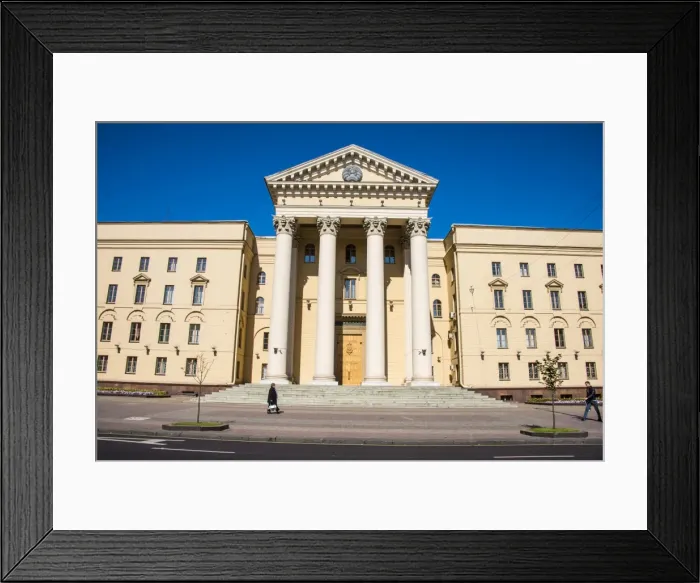 Framed Print : Goverment building in Minsk, Belarus, Europe Framed Print : Goverment building in Minsk, Belarus, Europe