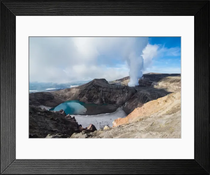 Framed Print : Steaming fumarole on the Gorely volcano, Kamchatka, Russia, Eurasia Framed Print : Steaming fumarole on the Gorely volcano, Kamchatka, Russia, Eurasia