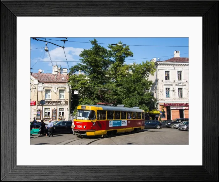 Framed Print : Tram in Moscow, Russia, Europe Framed Print : Tram in Moscow, Russia, Europe