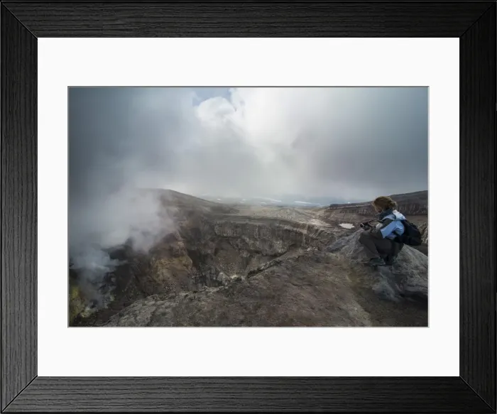 Framed Print : Steaming fumarole on the Gorely volcano, Kamchatka, Russia, Eurasia Framed Print : Steaming fumarole on the Gorely volcano, Kamchatka, Russia, Eurasia