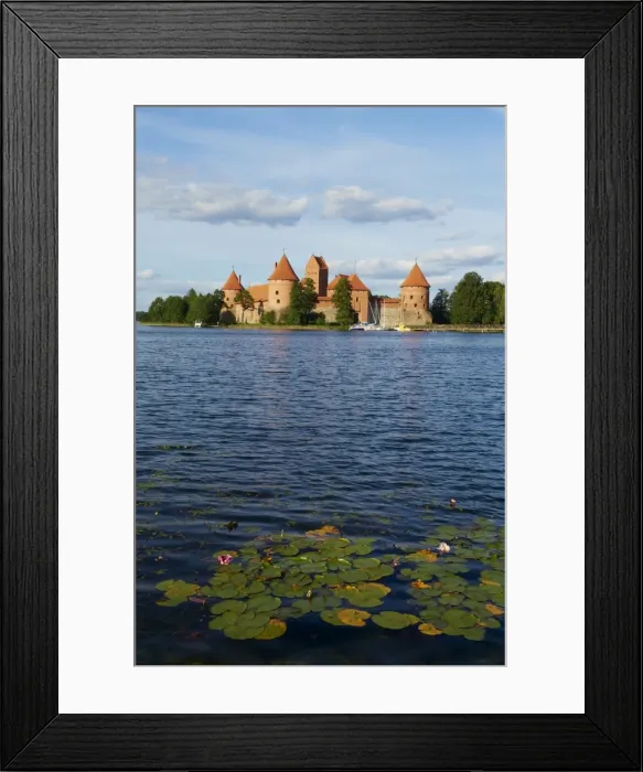 Framed Print : Island Castle of Trakai near Vilnius, Lithuania, Europe Framed Print : Island Castle of Trakai near Vilnius, Lithuania, Europe