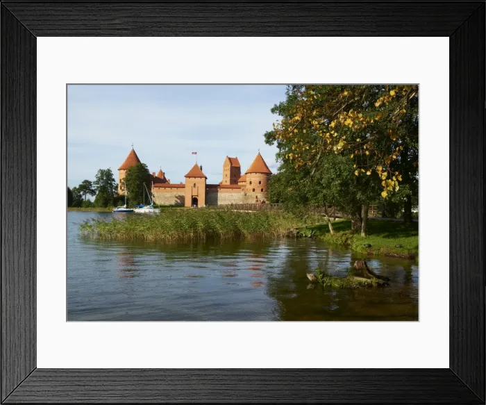 Framed Print : Island Castle of Trakai near Vilnius, Lithuania, Europe Framed Print : Island Castle of Trakai near Vilnius, Lithuania, Europe