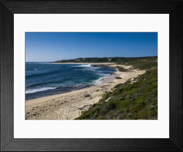 Framed Print : Lonely beach near Margaret River, Western Australia, Australia, Pacific Framed Print : Lonely beach near Margaret River, Western Australia, Australia, Pacific