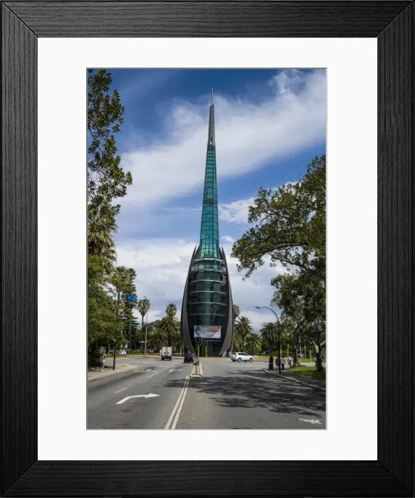 Framed Print : Modern bell tower in Perth, Western Australia, Australia, Pacific Framed Print : Modern bell tower in Perth, Western Australia, Australia, Pacific