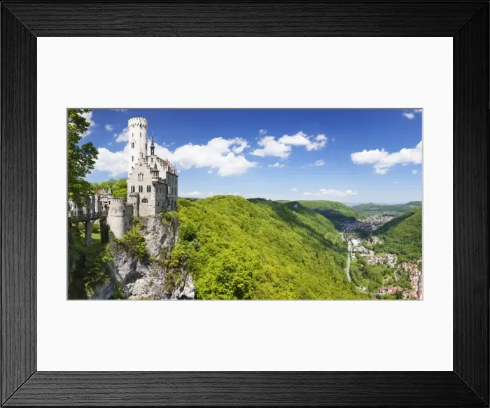 Framed Print : Lichtenstein Castle in spring, Swabian Alb, Baden Wurttemberg, Germany, Europe Framed Print : Lichtenstein Castle in spring, Swabian Alb, Baden Wurttemberg, Germany, Europe