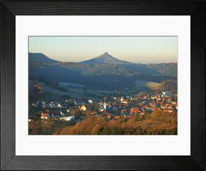 Framed Print : View of Jungingen and Hohenzollern Castle, Swabian Alb, Baden-Wurttemberg, Germany, Europe Framed Print : View of Jungingen and Hohenzollern Castle, Swabian Alb, Baden-Wurttemberg, Germany, Europe