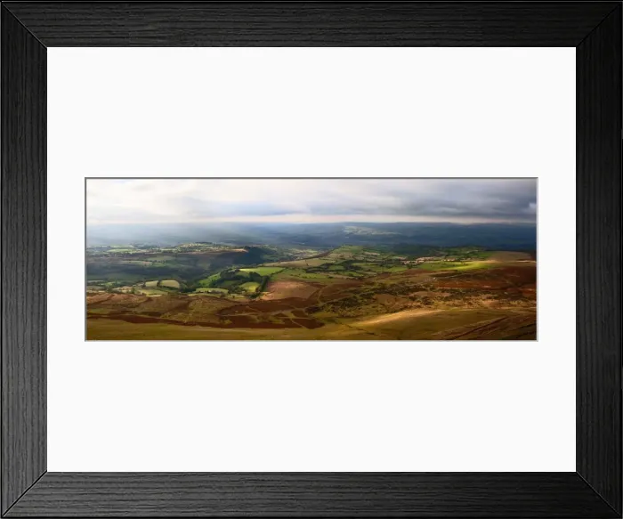 Framed Print : A panoramic landscape view near Hay Bluff, Powys, Wales, United Kingdom, Europe Framed Print : A panoramic landscape view near Hay Bluff, Powys, Wales, United Kingdom, Europe