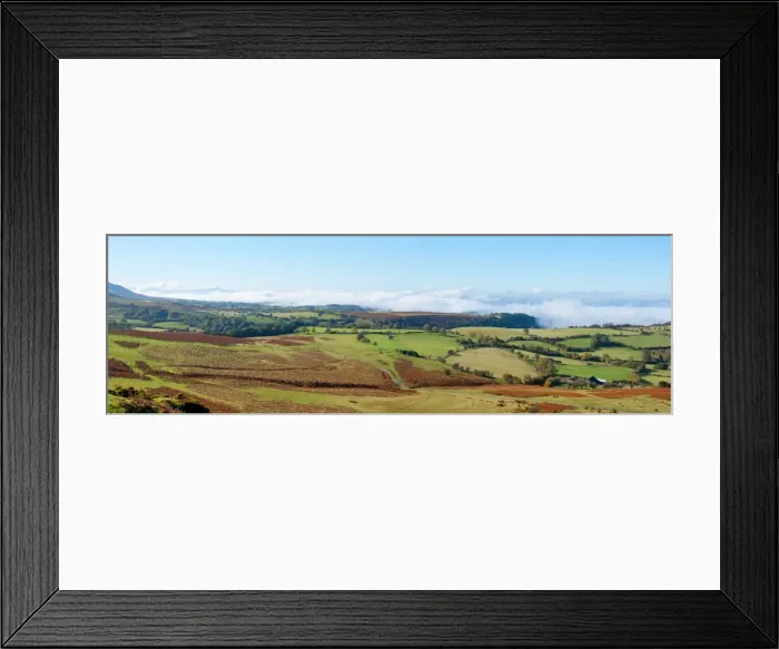 Framed Print : A panoramic landscape view near Hay Bluff, Powys, Wales, United Kingdom, Europe Framed Print : A panoramic landscape view near Hay Bluff, Powys, Wales, United Kingdom, Europe
