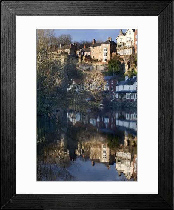Framed Print : Winter reflections at Knaresborough, North Yorkshire, Yorkshire, England, United Kingdom, Europe Framed Print : Winter reflections at Knaresborough, North Yorkshire, Yorkshire, England, United Kingdom, Europe