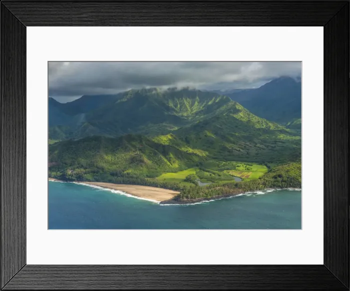 Framed Print : Aerial of the north shore of the island of Kauai, Hawaii, United States of America, Pacific Framed Print : Aerial of the north shore of the island of Kauai, Hawaii, United States of America, Pacific