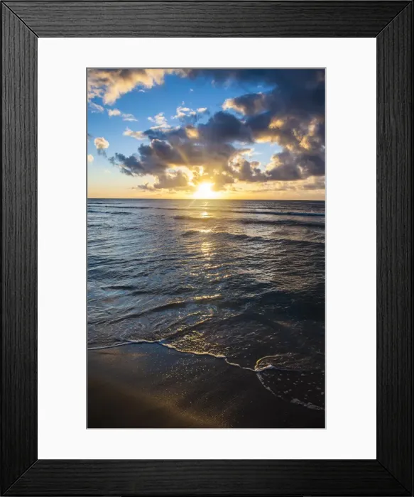 Framed Print : Sunset in Kauai, Hawaii, United States of America, Pacific Framed Print : Sunset in Kauai, Hawaii, United States of America, Pacific