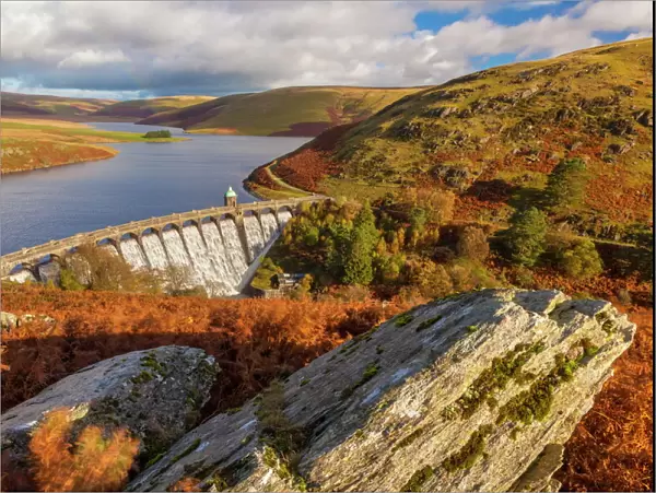 Craig Goch Dam, Elan Valley, Powys, Mid Wales, United Kingdom, Europe