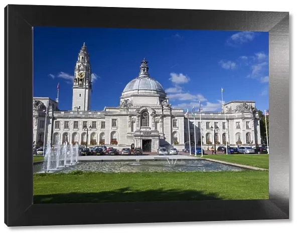 City Hall, Cardiff Civic Centre, Wales, United Kingdom, Europe