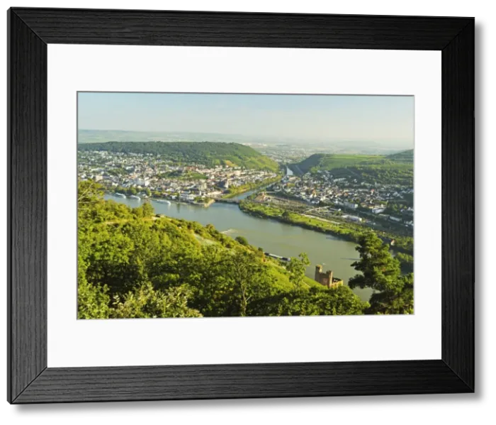 Framed Print : View of Bingen and River Rhine, Rhineland-Palatinate, Germany, Europe Framed Print : View of Bingen and River Rhine, Rhineland-Palatinate, Germany, Europe