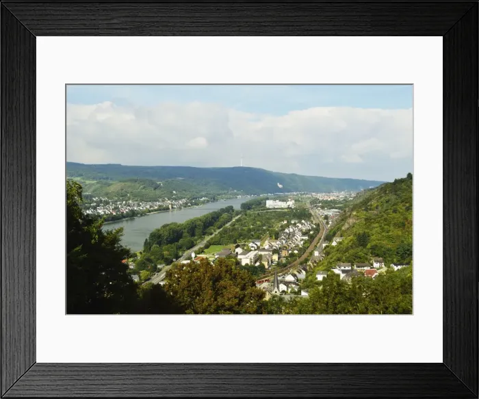 Framed Print : View of Lahnstein and River Rhine, Rhineland-Palatinate, Germany, Europe Framed Print : View of Lahnstein and River Rhine, Rhineland-Palatinate, Germany, Europe