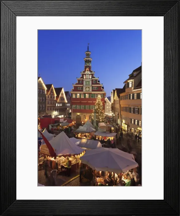 Framed Print : Christmas fair at the marketplace in front of the old town hall, Esslingen, Baden Wurttemberg, Germany, Europe Framed Print : Christmas fair at the marketplace in front of the old town hall, Esslingen, Baden Wurttemberg, Germany, Europe
