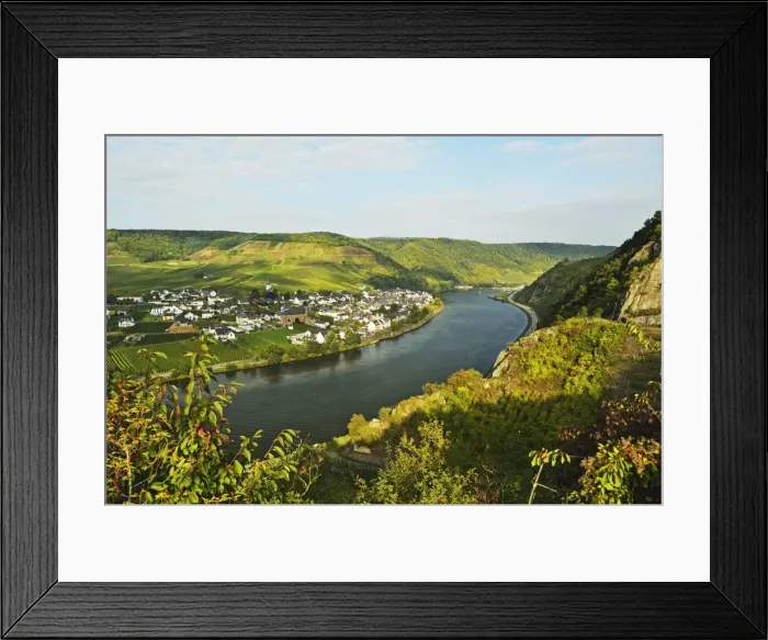 Framed Print : View of Ellenz-Poltersdorf and Moselle River (Mosel), Rhineland-Palatinate, Germany, Europe Framed Print : View of Ellenz-Poltersdorf and Moselle River (Mosel), Rhineland-Palatinate, Germany, Europe