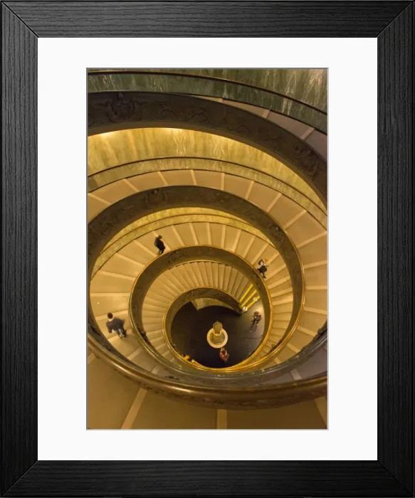 Framed Print : Spiral stairs of the Vatican Museums, designed by Giuseppe Momo in 1932, Rome, Lazio, Italy, Europe Framed Print : Spiral stairs of the Vatican Museums, designed by Giuseppe Momo in 1932, Rome, Lazio, Italy, Europe