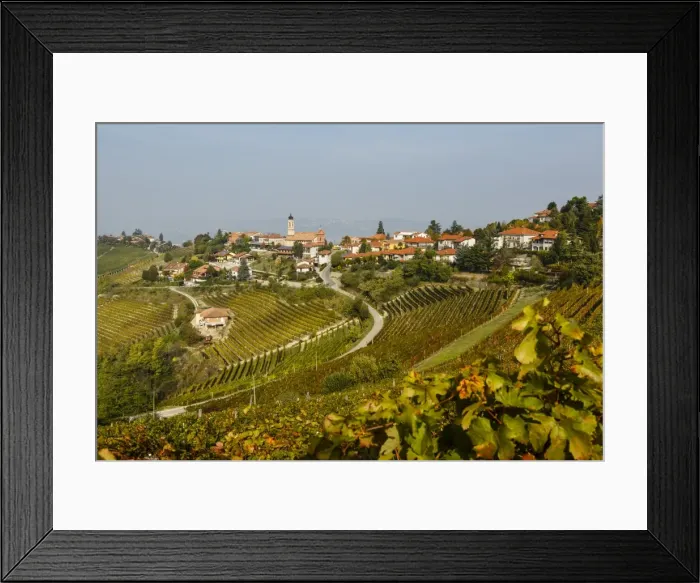 Framed Print : View over Treiso village and vineyards, Langhe, Cuneo district, Piedmont, Italy, Europe Framed Print : View over Treiso village and vineyards, Langhe, Cuneo district, Piedmont, Italy, Europe