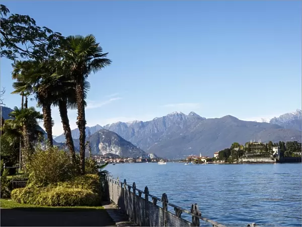 View over Isola Bella, Borromean Islands, Lake Maggiore, Italian Lakes, Piedmont, Italy, Europe